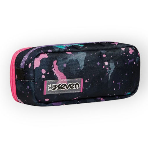 Picture of SEVEN DOUBLE FLUO STRING GIRL PENCIL CASE